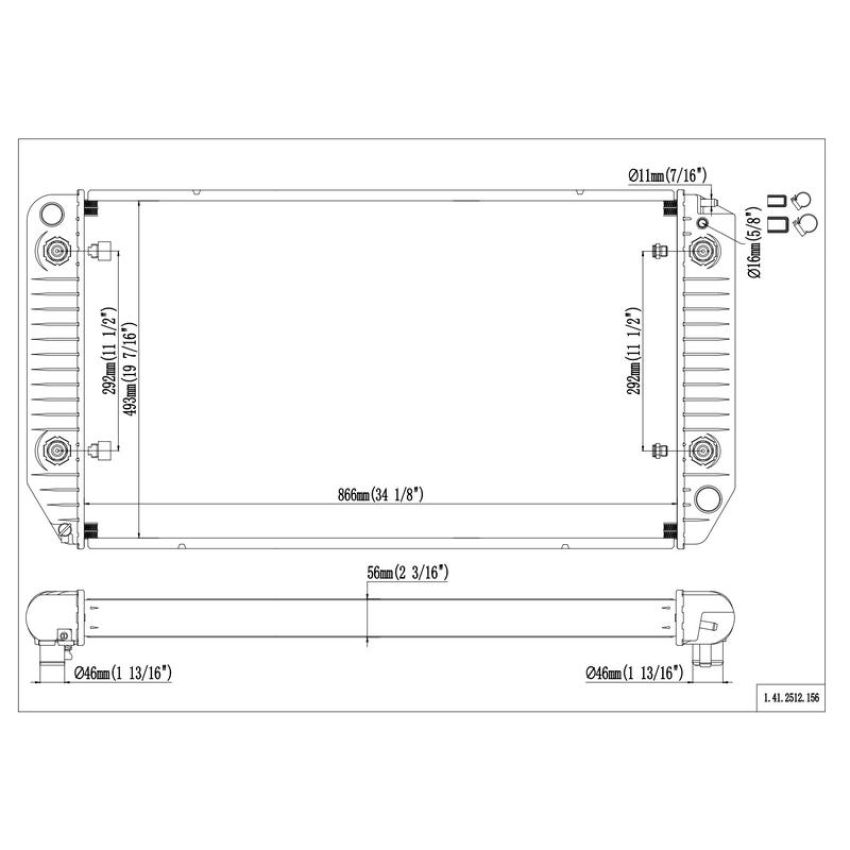 Reach International 41-2512 Radiator