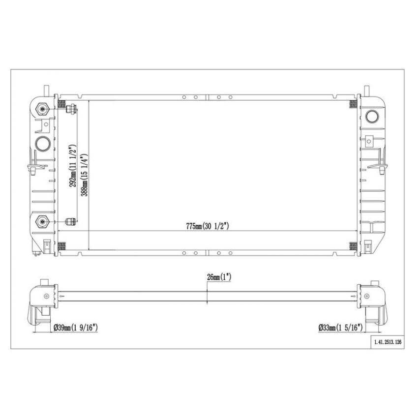 Reach International 41-2513 Radiator