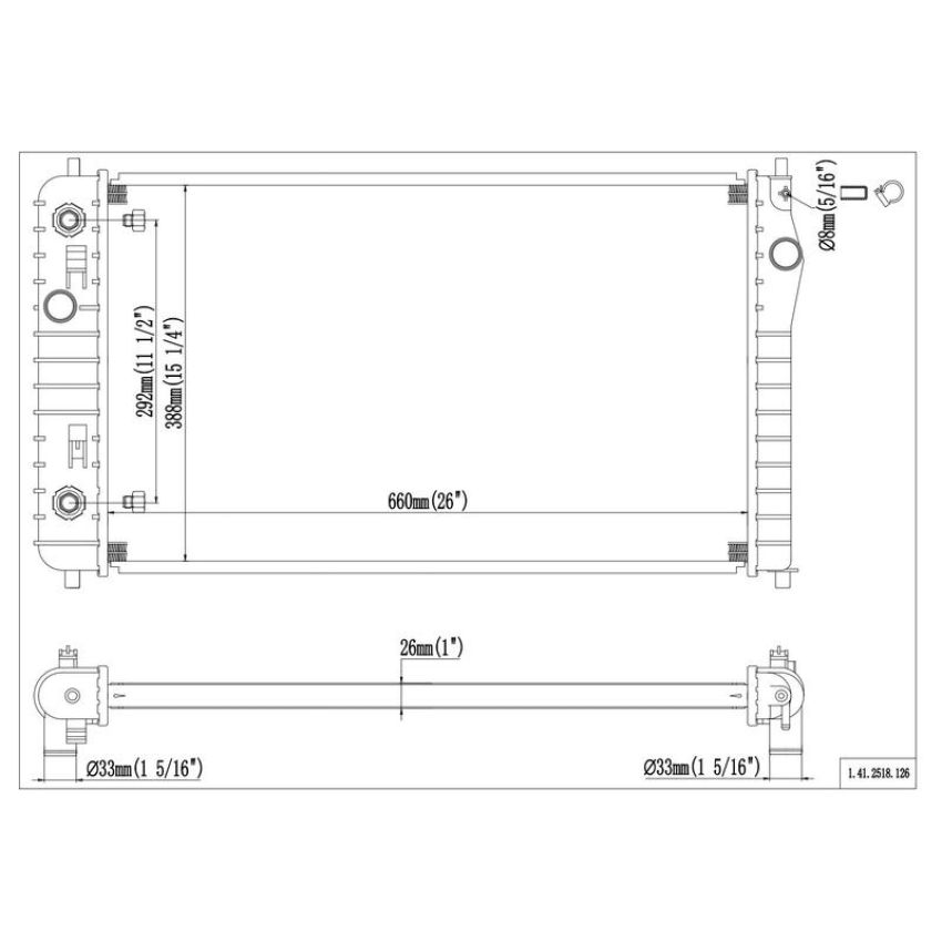 Reach International 41-2518 Radiator