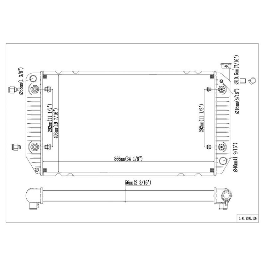 Reach International 41-2533 Radiator