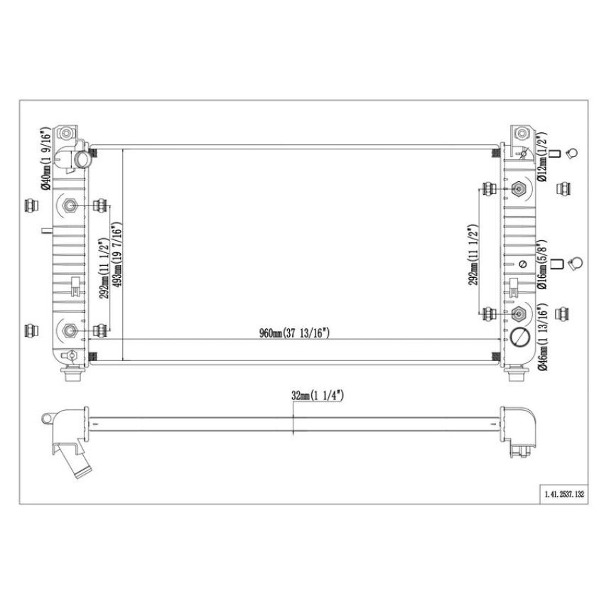 Reach International 41-2537 Radiator