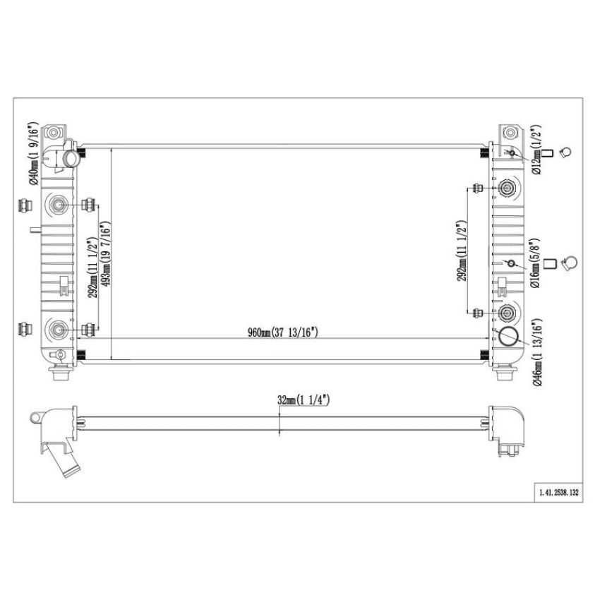 Reach International 41-2538 Radiator
