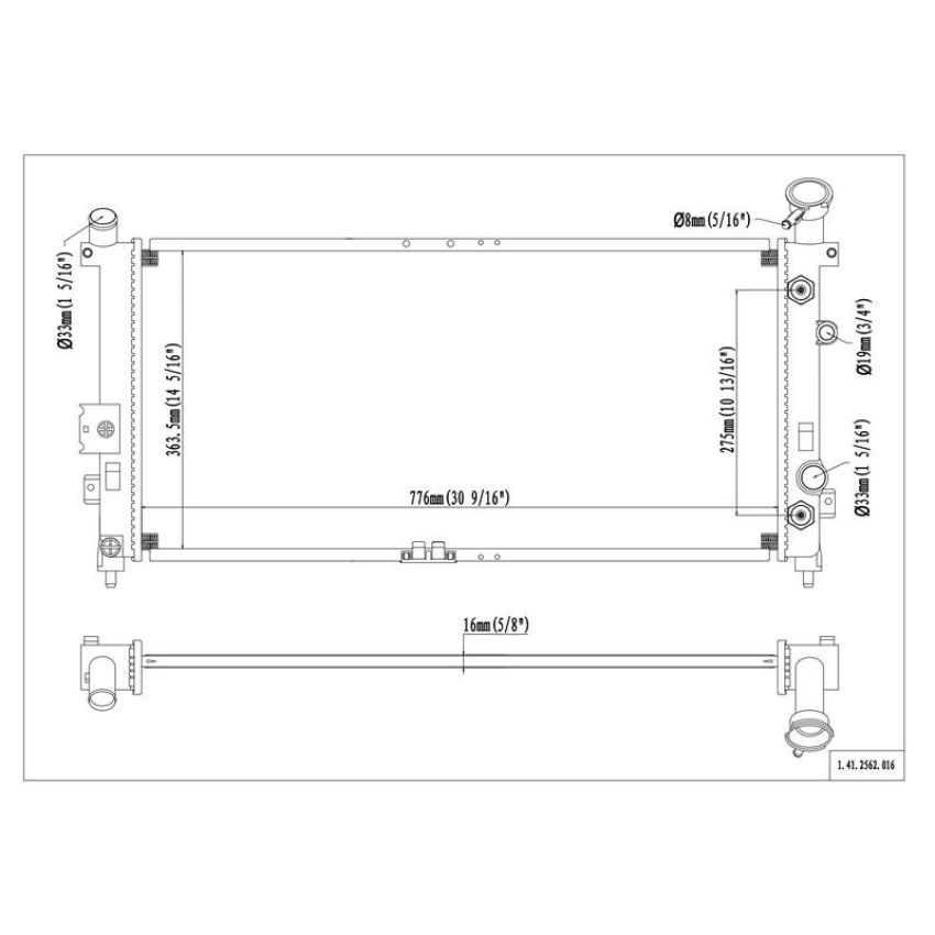 Reach International 41-2562 Radiator