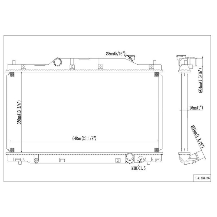 Reach International 41-2574 Radiator
