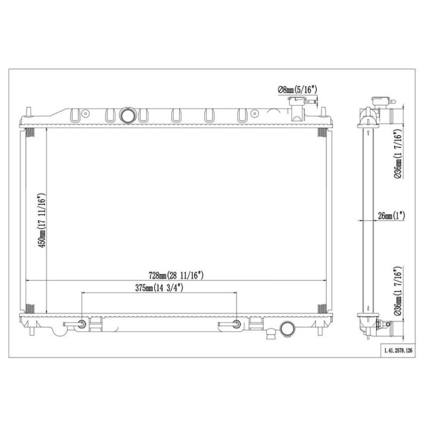 Reach International 41-2578 Radiator
