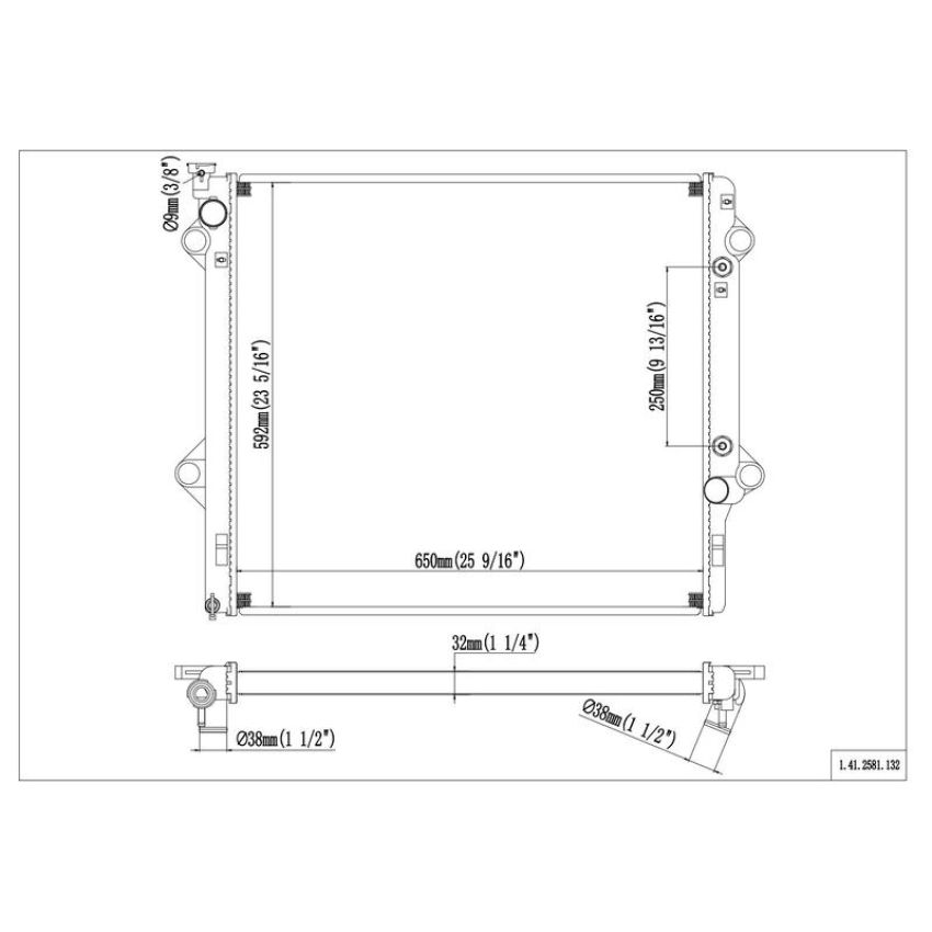 Reach International 41-2581 Radiator