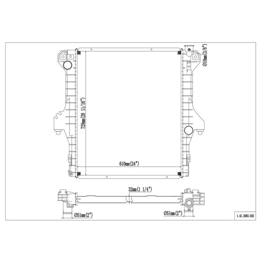 Reach International 41-2583 Radiator