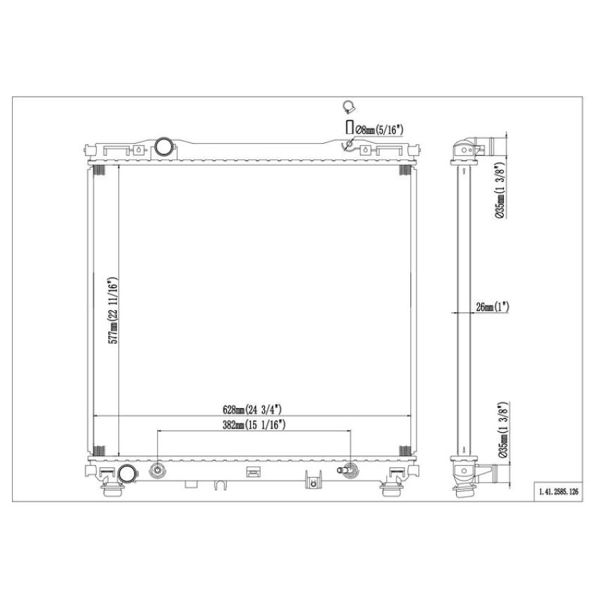 Reach International 41-2585 Radiator