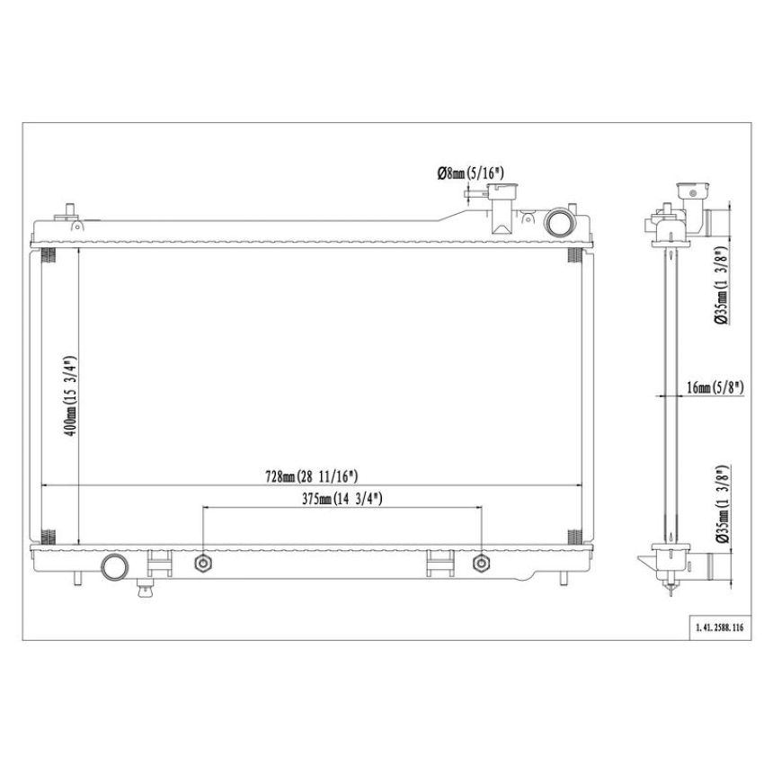 Reach International 41-2588 Radiator
