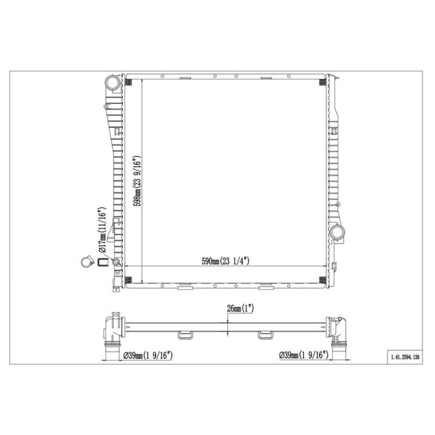 Reach International 41-2594 Radiator