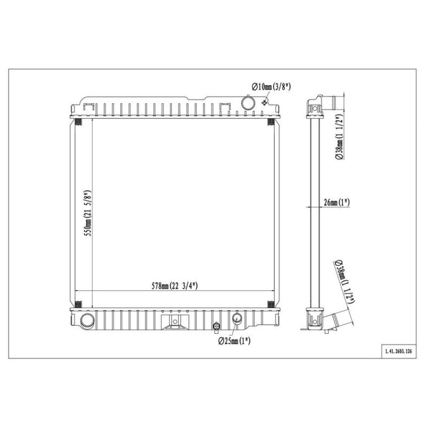 Reach International 41-2603 Radiator