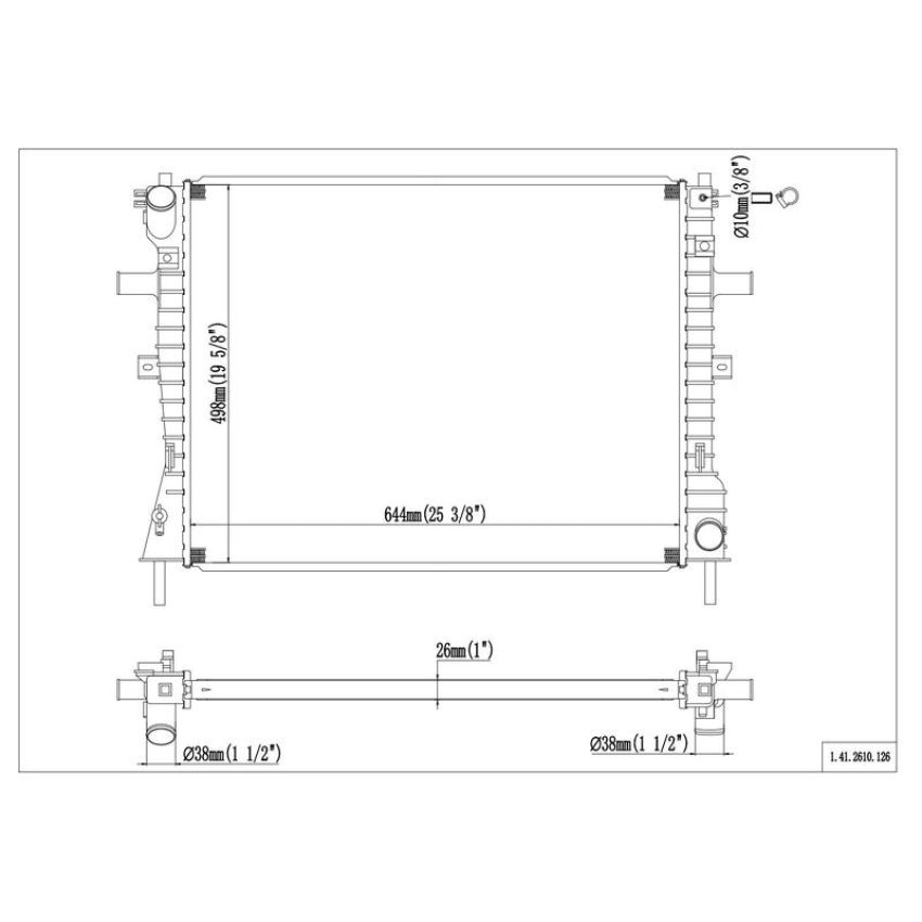 Reach International 41-2610 Radiator