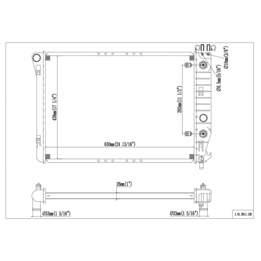 Reach International 41-2611 Radiator