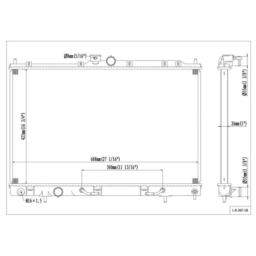 Reach International 41-2617 Radiator