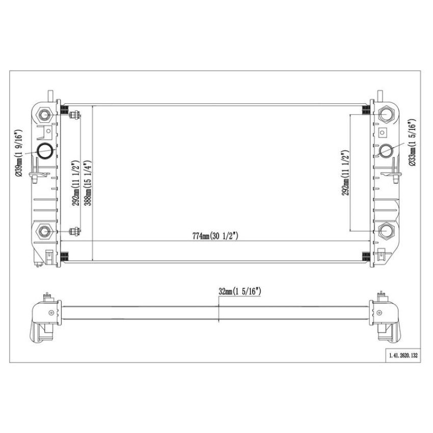 Reach International 41-2620 Radiator