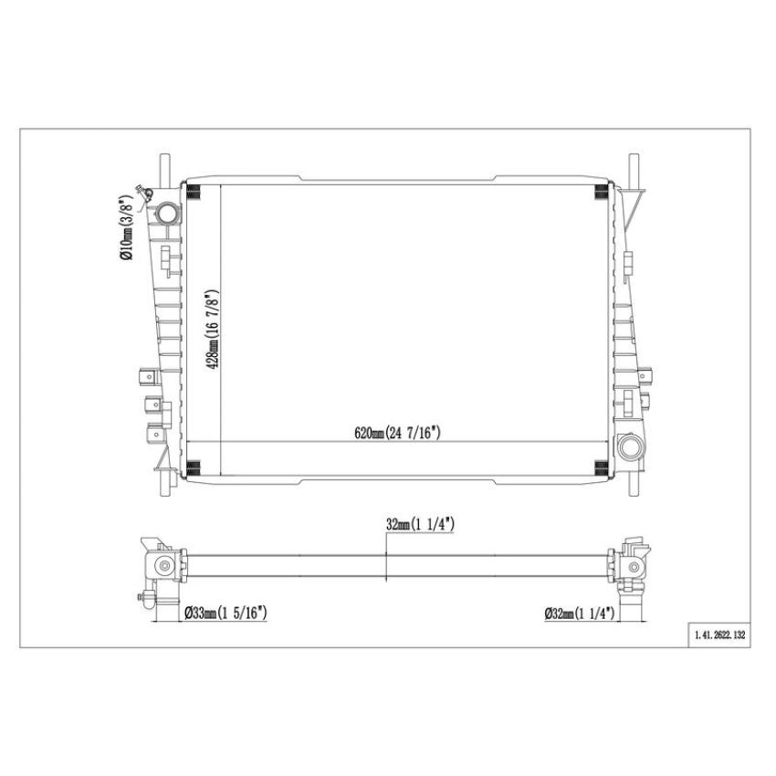 Reach International 41-2622 Radiator