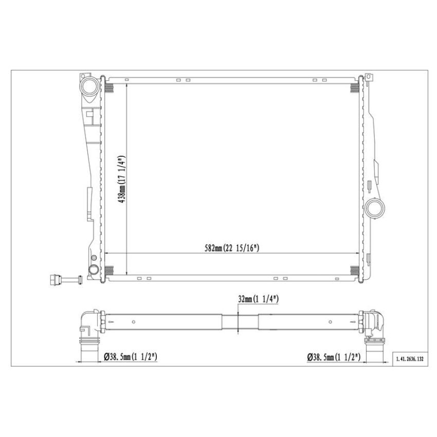 Reach International 41-2636 Radiator
