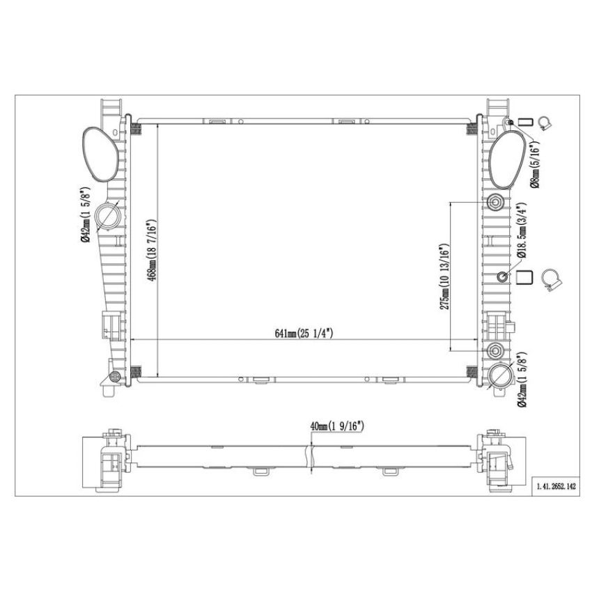 Reach International 41-2652 Radiator