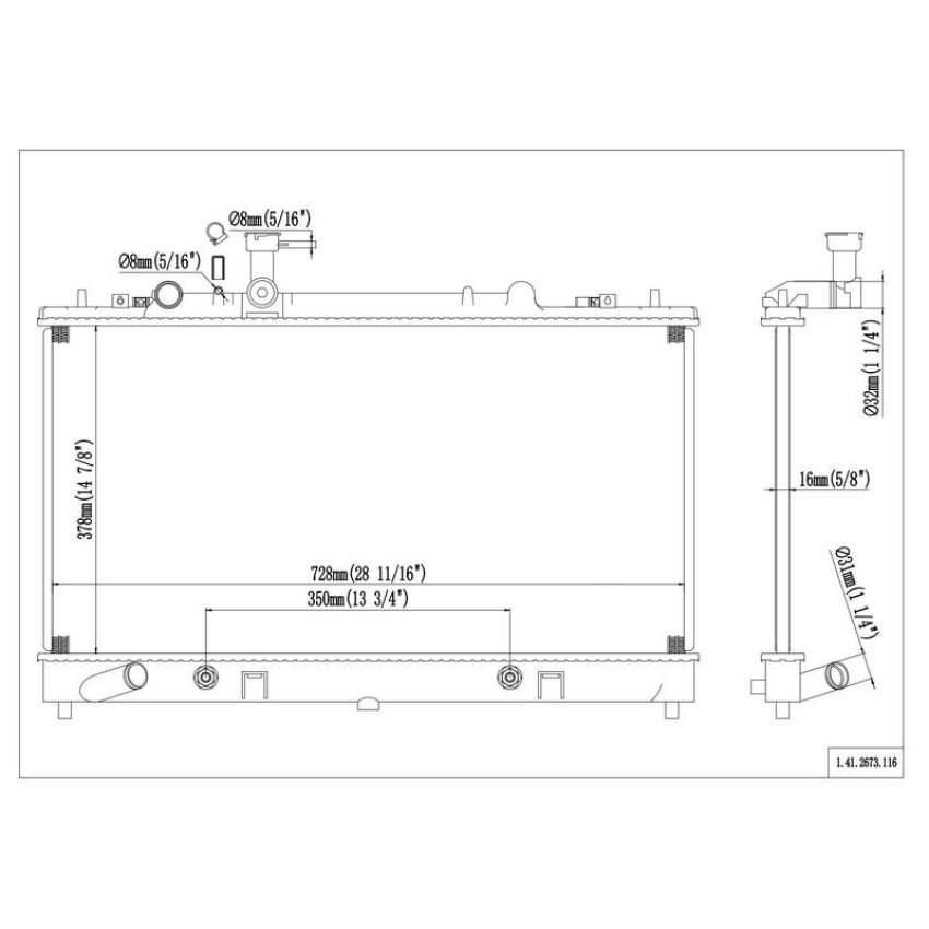 Reach International 41-2673 Radiator