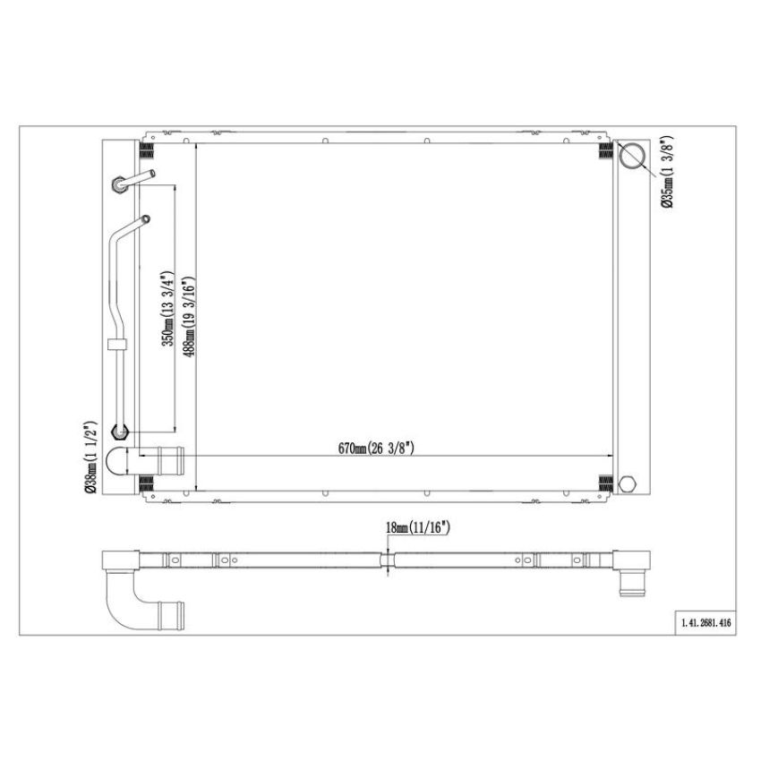 Reach International 41-2681 Radiator