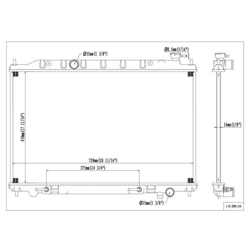 Reach International 41-2692 Radiator