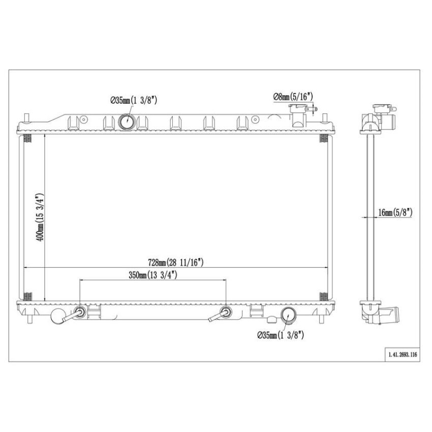 Reach International 41-2693 Radiator