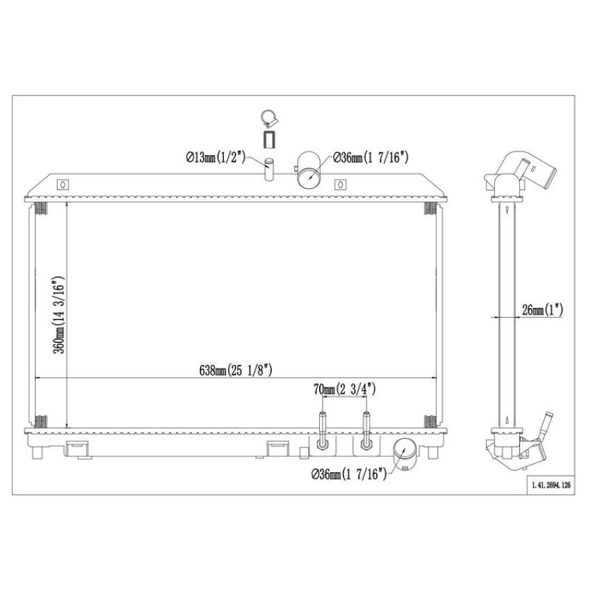 Reach International 41-2694 Radiator