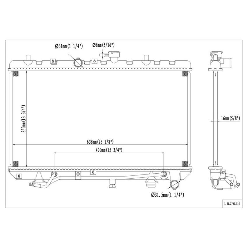 Reach International 41-2701 Radiator