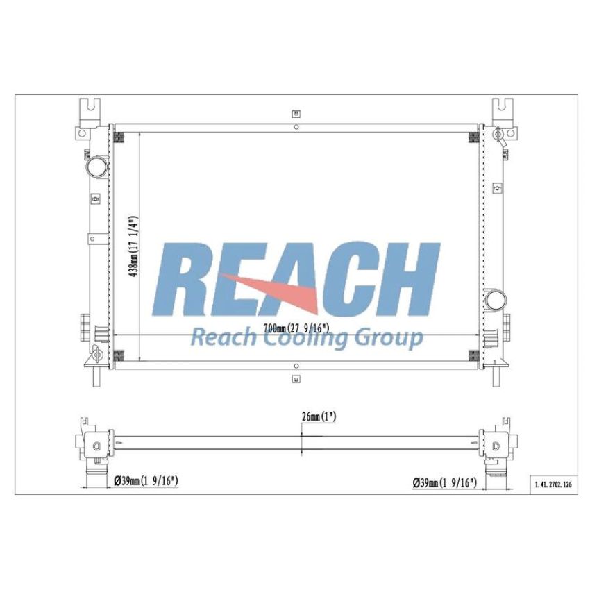 Reach International 41-2702 Radiator