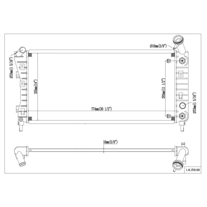 Reach International 41-2710 Radiator