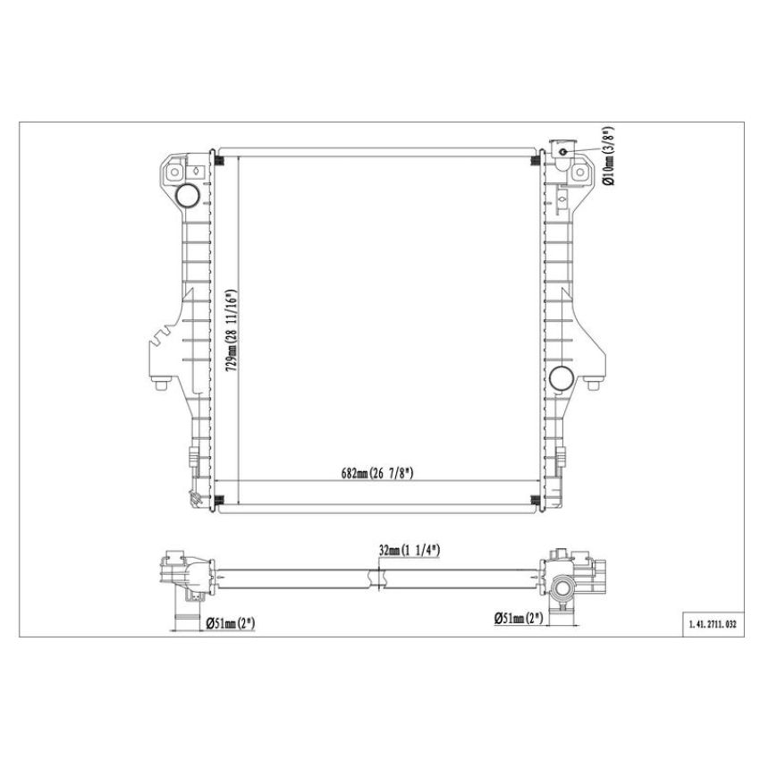 Reach International 41-2711 Radiator