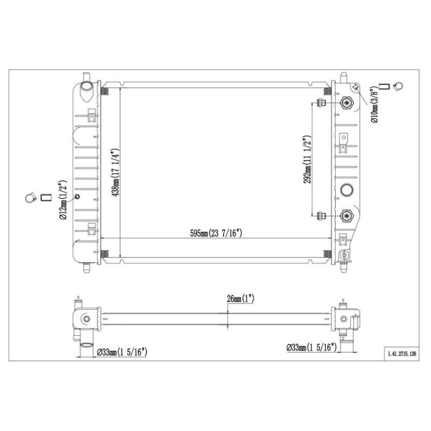 Reach International 41-2715 Radiator