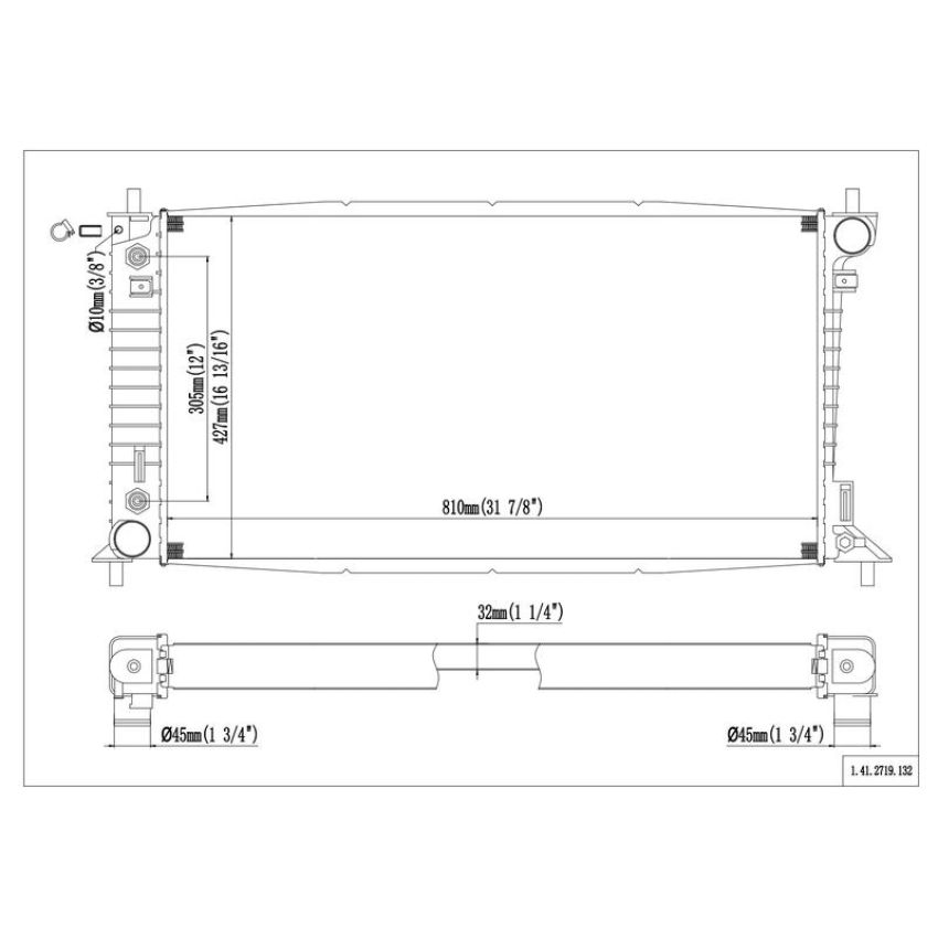 Reach International 41-2719 Radiator