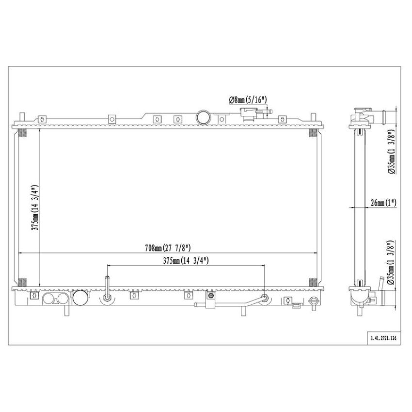 Reach International 41-2721 Radiator