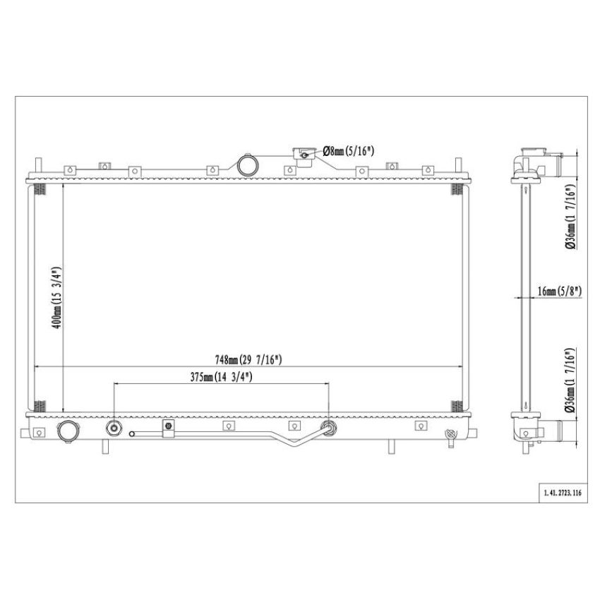Reach International 41-2723 Radiator