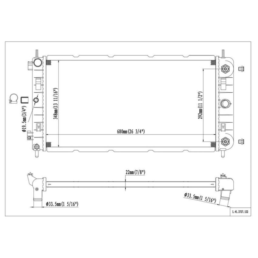 Reach International 41-2727 Radiator