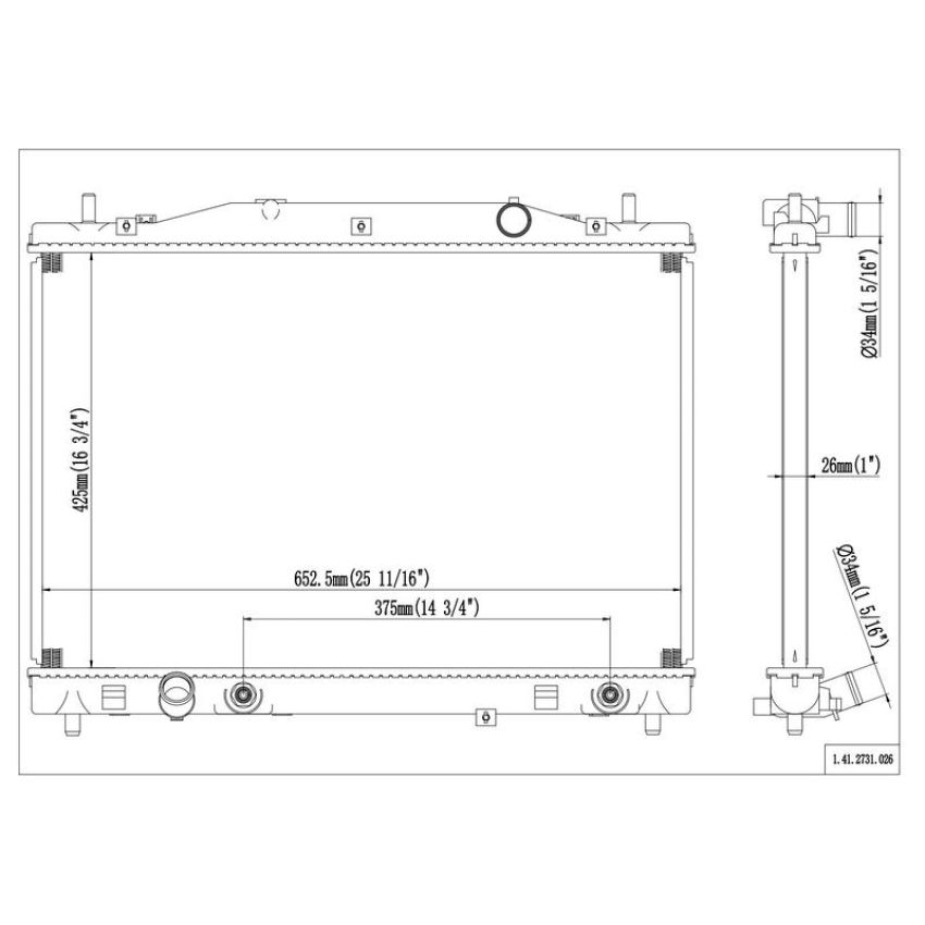 Reach International 41-2731 Radiator