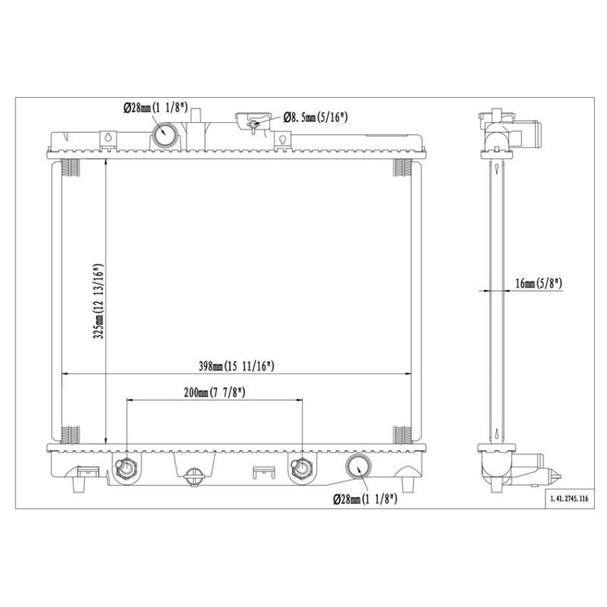 Reach International 41-2745 Radiator