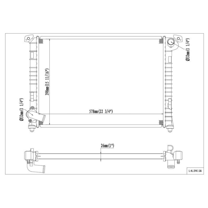 Reach International 41-2747 Radiator
