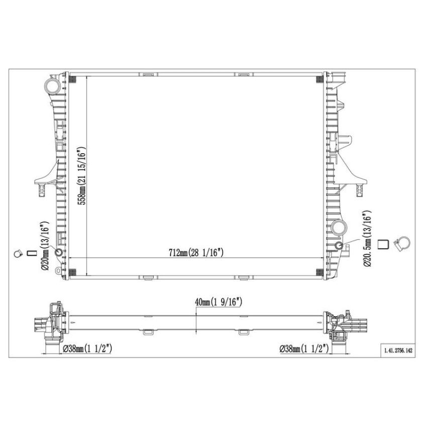 Reach International 41-2756 Radiator