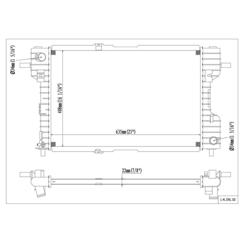Reach International 41-2761 Radiator