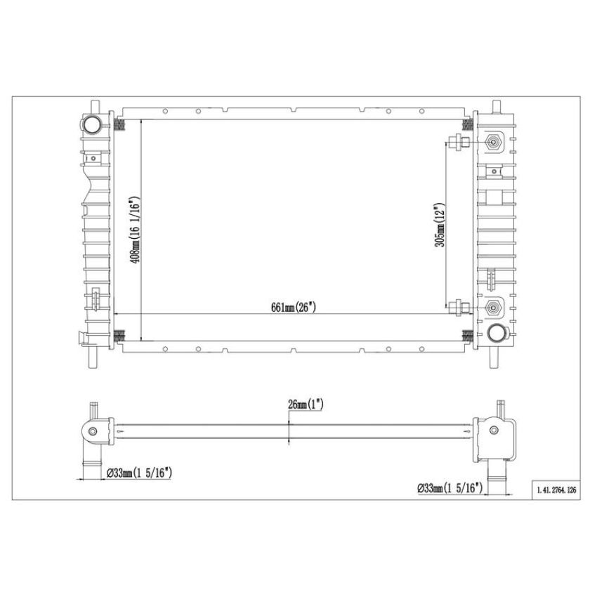 Reach International 41-2764 Radiator