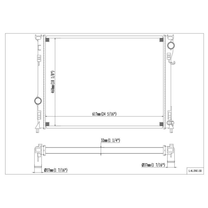 Reach International 41-2767 Radiator