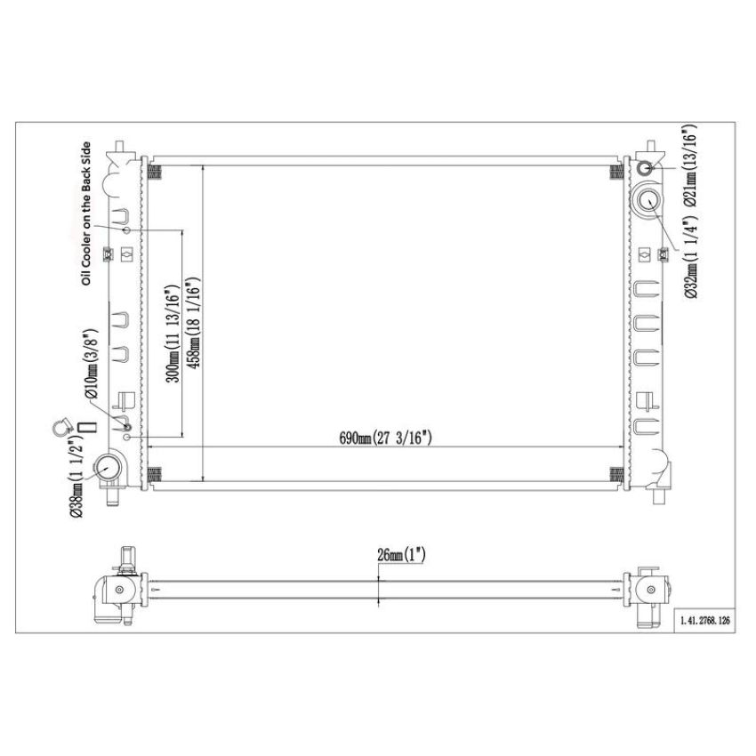 Reach International 41-2768 Radiator