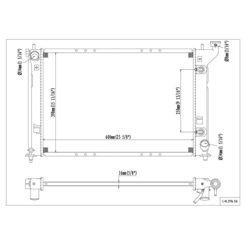 Reach International 41-2776 Radiator