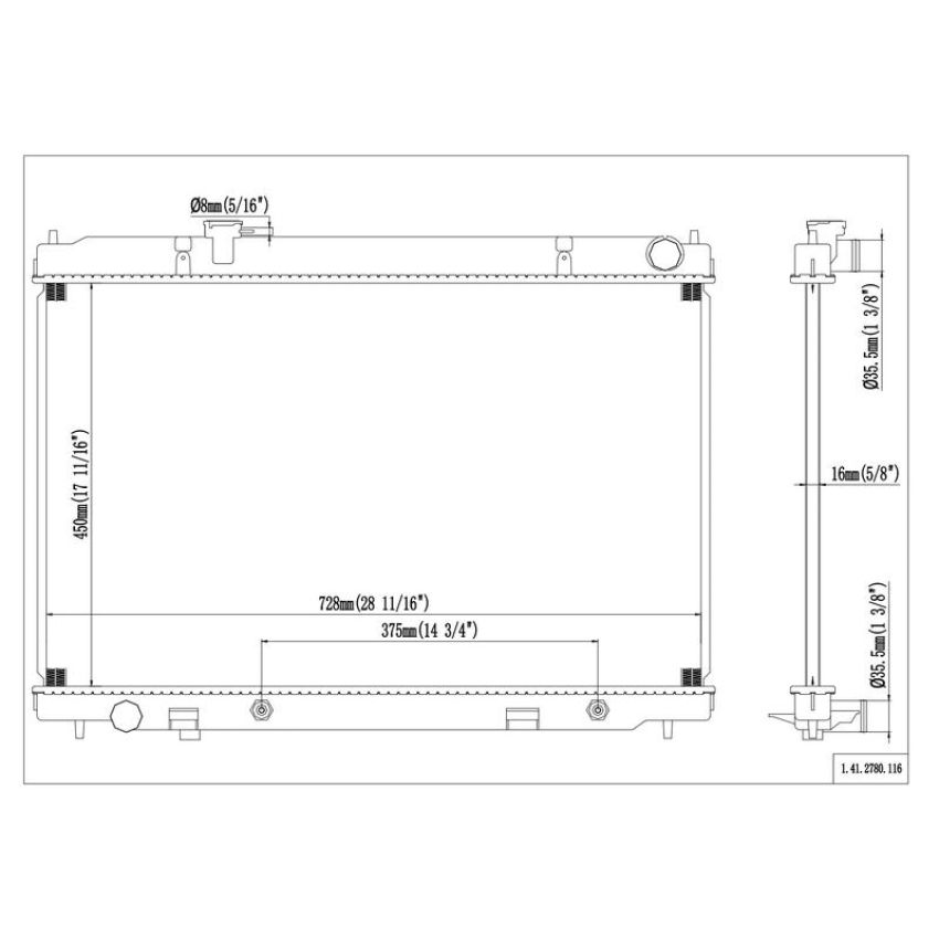 Reach International 41-2780 Radiator