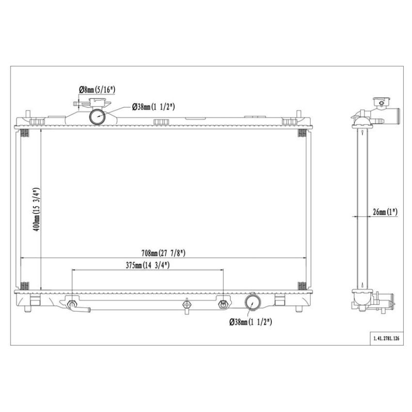 Reach International 41-2781 Radiator
