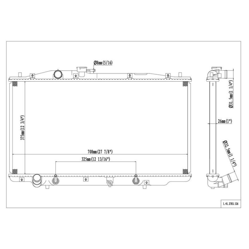 Reach International 41-2783 Radiator