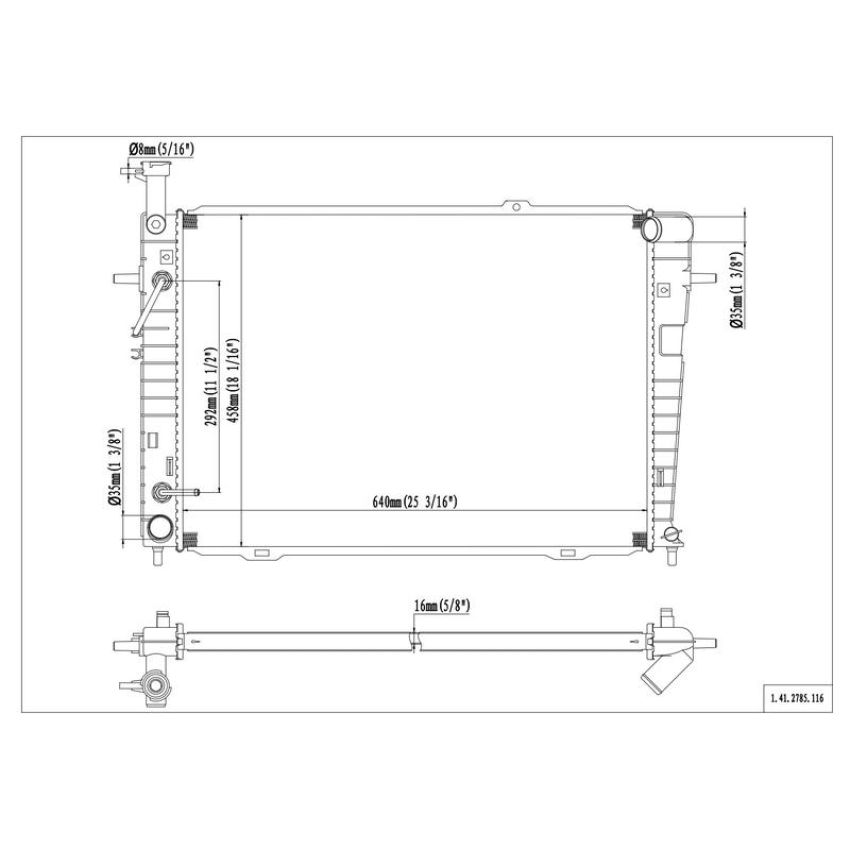 Reach International 41-2785 Radiator