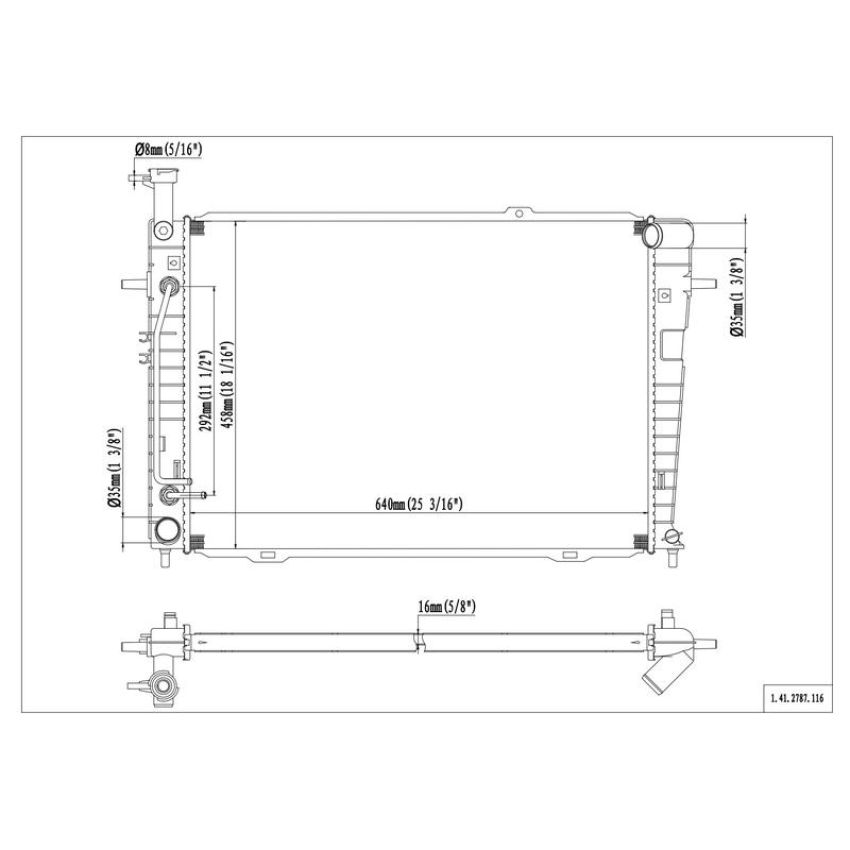 Reach International 41-2787 Radiator